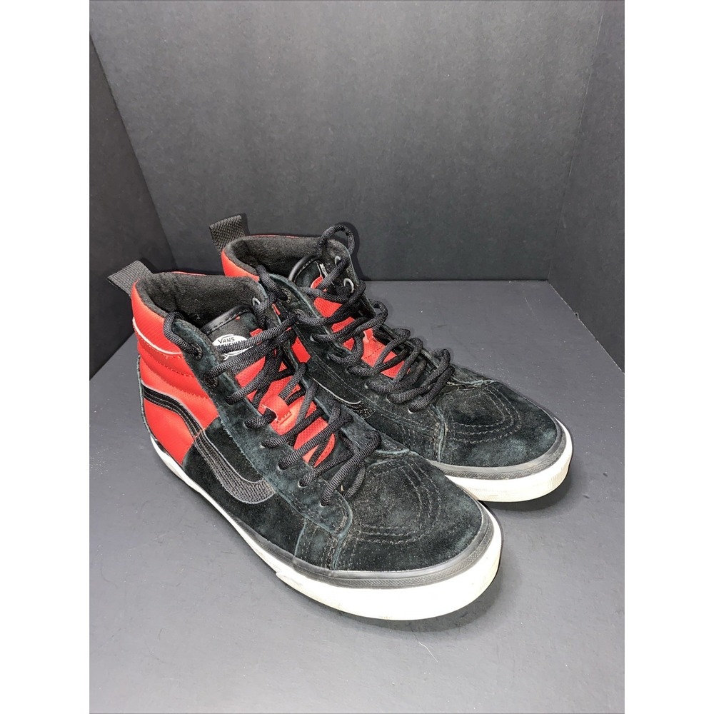 Vans x The North Face Shoes Men Size 8 W 9.5 Black Red Sk8-Hi MTE High Top Colas